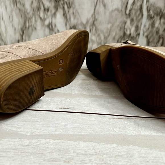 Arizona Coachella Women’s Sz 10 Brown Faux Suede Ankle Bootie Western Fallcore - Picture 13 of 14